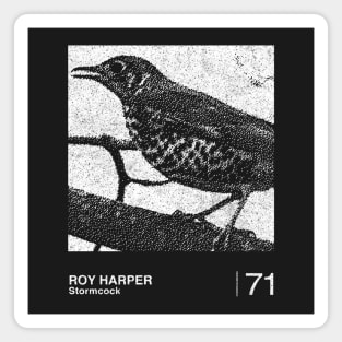 Roy Harper / Minimalist Graphic Artwork Design Magnet